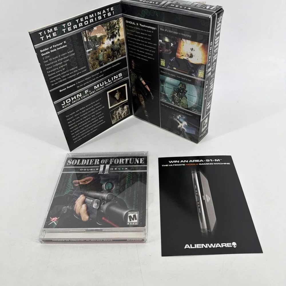 Soldier of Fortune II 2 Double Helix (Raven 2002) PC CDROM